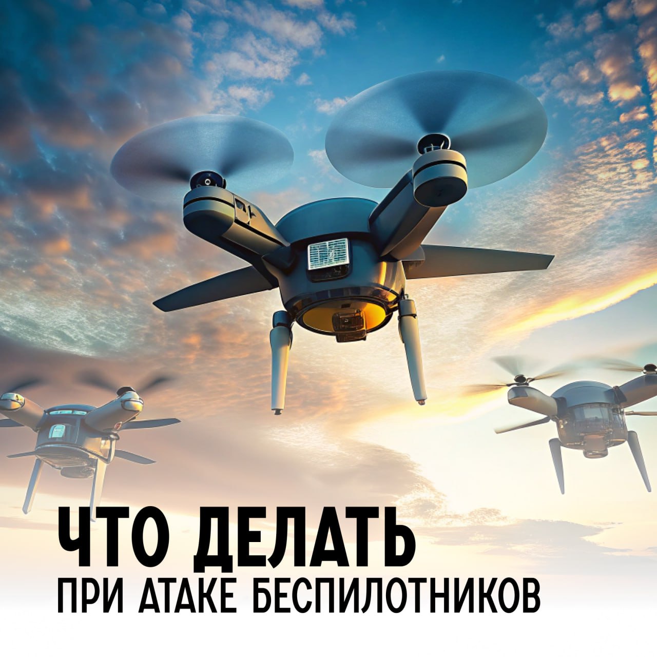 Дествия при обнаружении беспилотных воздушных судов