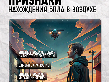 Дествия при обнаружении беспилотных воздушных судов