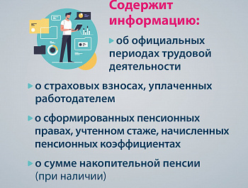 Заказать выписку о состоянии индивидуального лицевого счета (ИЛС) 